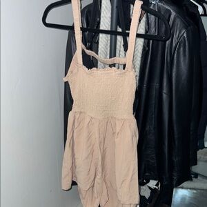 Women’s La Hearts Blush Open Back Smocked Romper